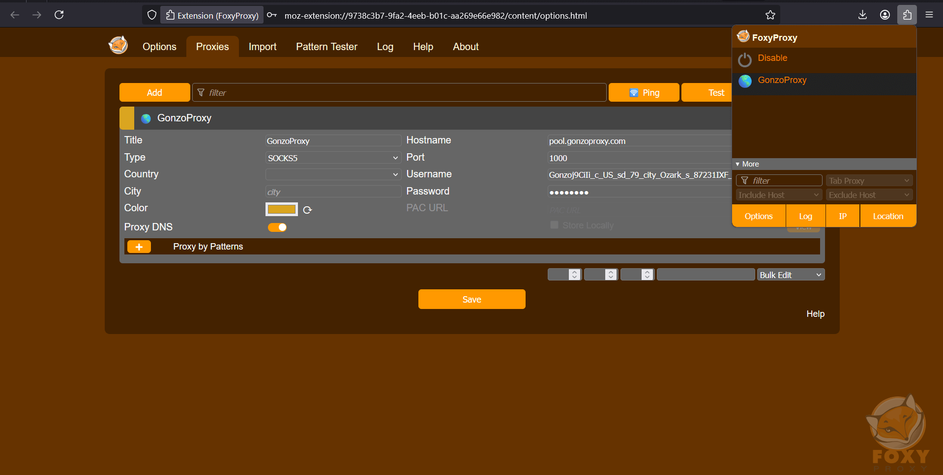 FoxyProxy (Chrome, Firefox) — Best proxy software for 2026: Windows, macOS and Linux