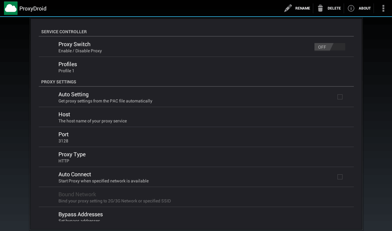 ProxyDroid / Drony (Android) — Best proxy software for 2026: Windows, macOS and Linux