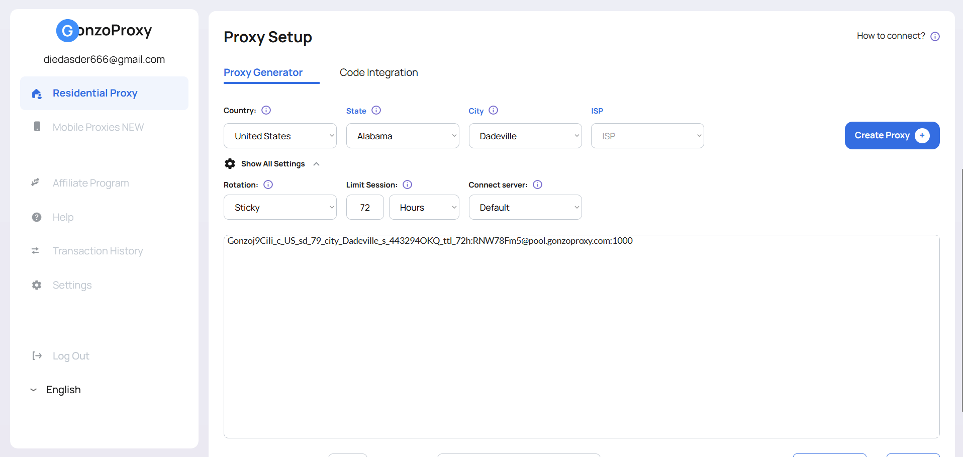 Step 3 — Get Your Gonzo Proxy Credentials — How to Set Up GonzoProxy in VMLogin: Step-by-Step Guide