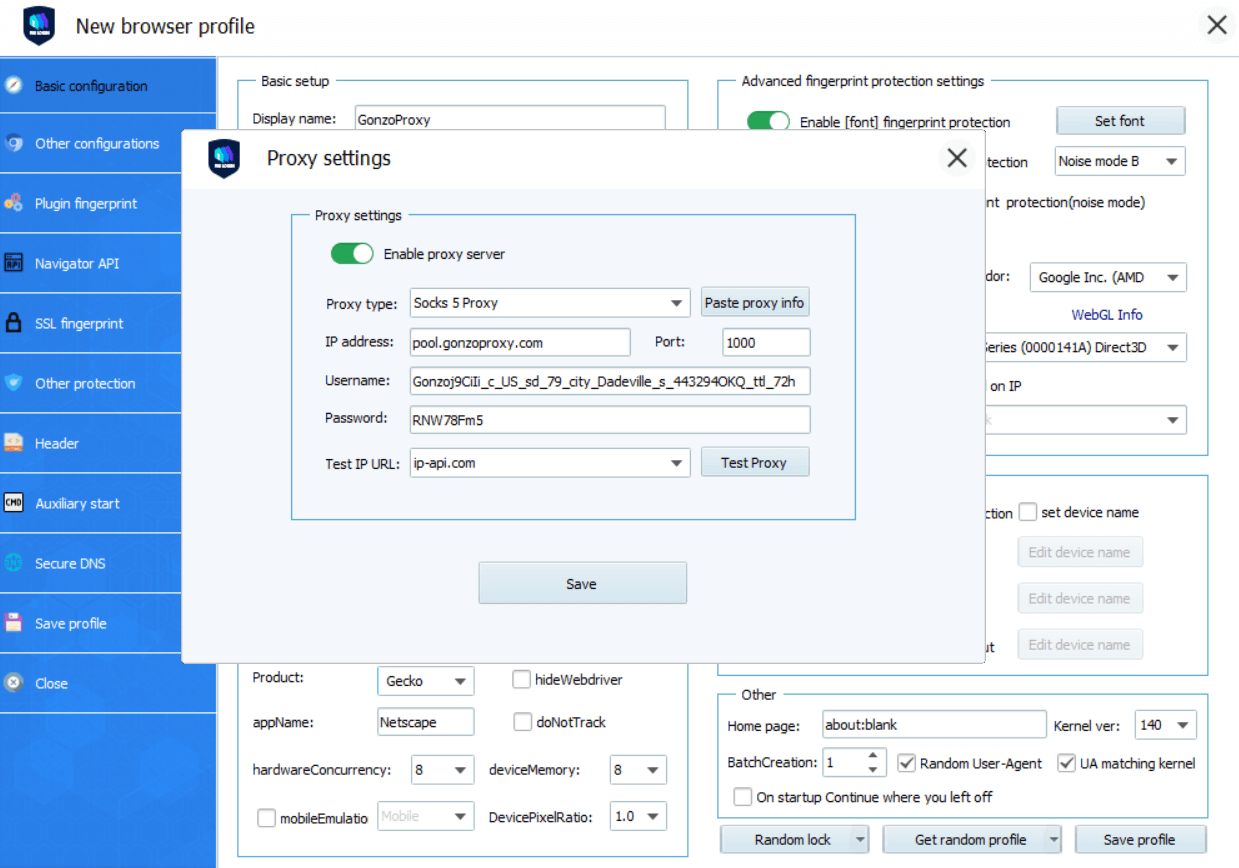 Step 4 — Configure Proxy Settings in VMLogin — How to Set Up GonzoProxy in VMLogin: Step-by-Step Guide