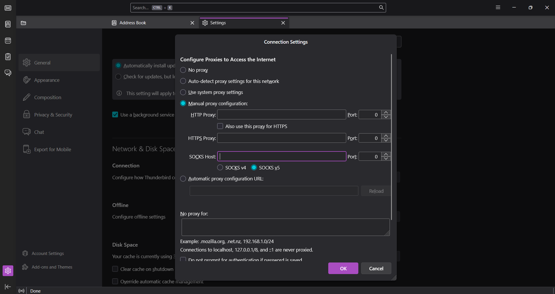 Через почтовый клиент (Thunderbird, Outlook) — Прокси для рассылки: какие выбрать и как настроить