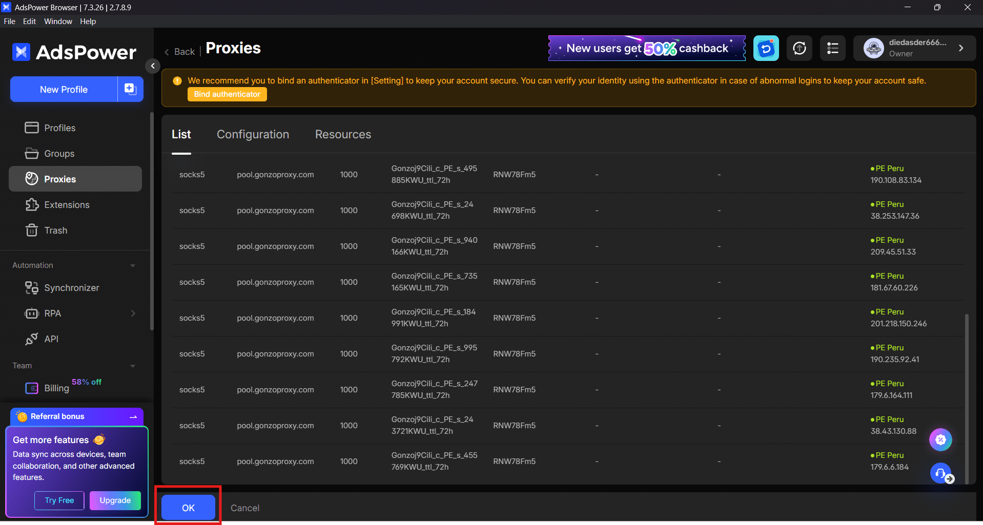 Вариант A через Proxy List (для массового управления) — Прокси для AdsPower: настройка без банов и сбоев