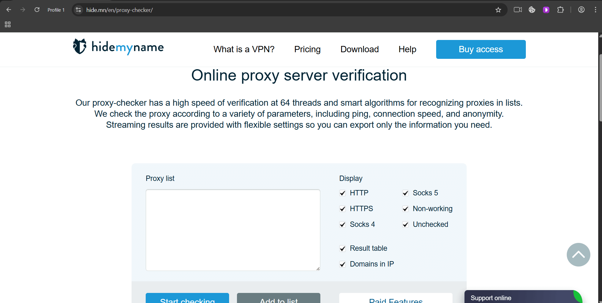Online proxy checking services — Checking proxies: how to make sure your server works properly