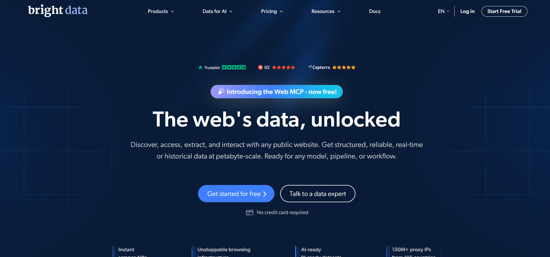 2. Bright Data — Топ-10 альтернатив и конкурентов Webshare в 2026 году