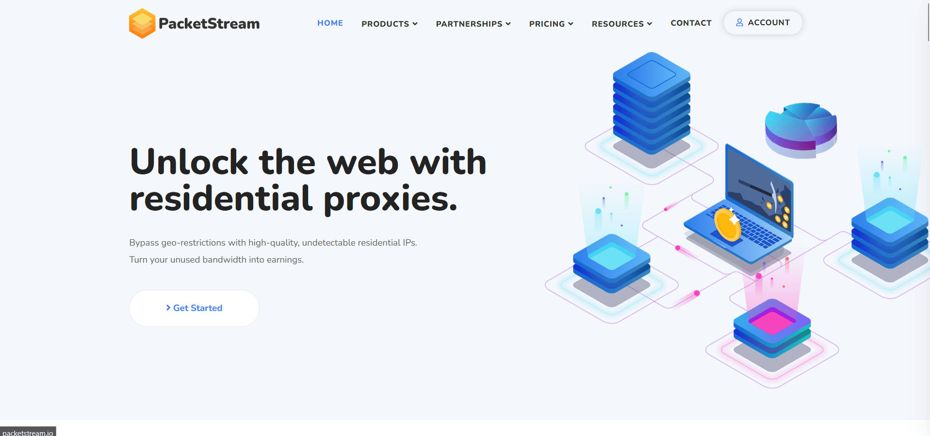9. PacketStream — Топ-10 альтернатив и конкурентов Webshare в 2026 году