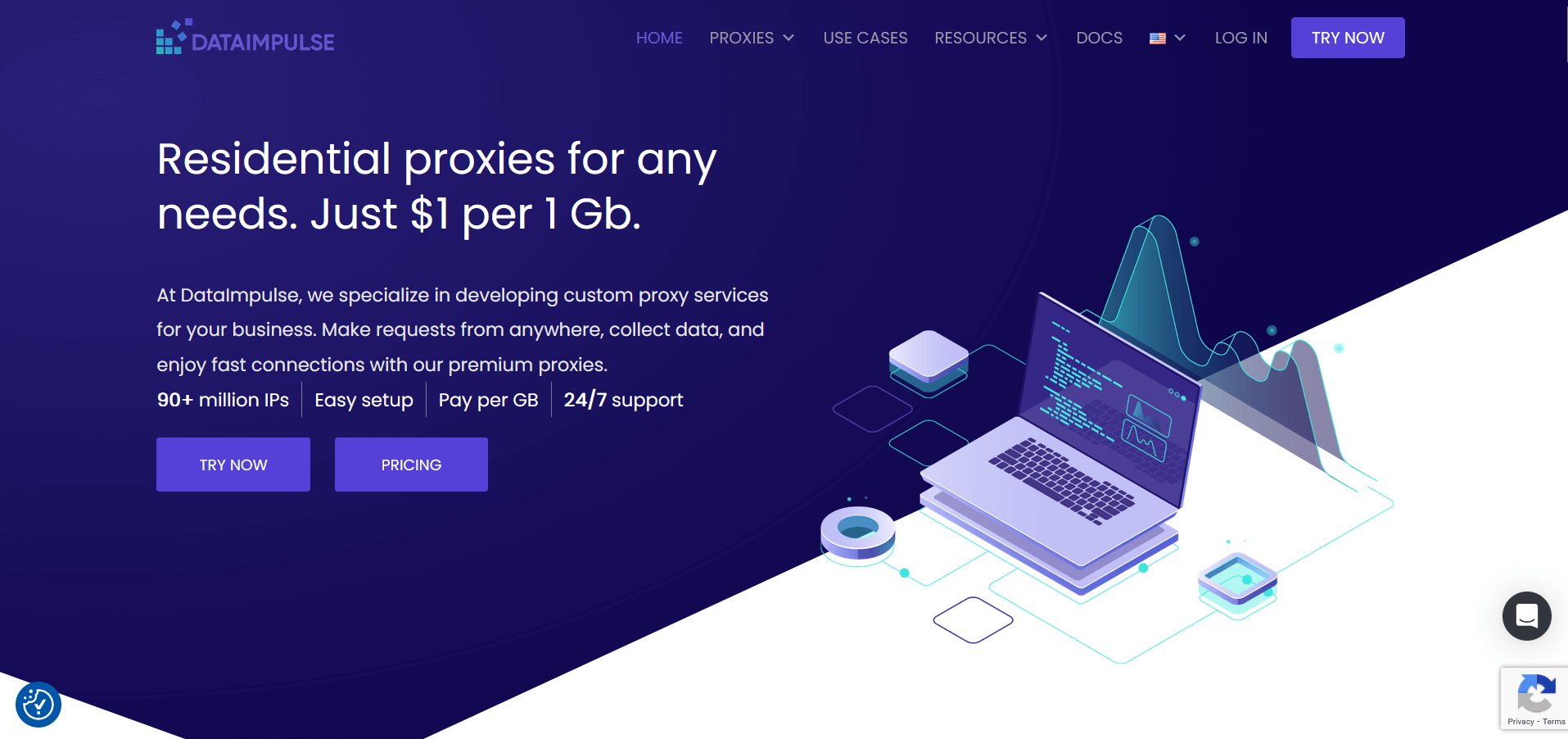 8. DataImpulse — Альтернативы ProxyScrape в 2026 году: как выбрать лучший прокси-сервис под свои задачи
