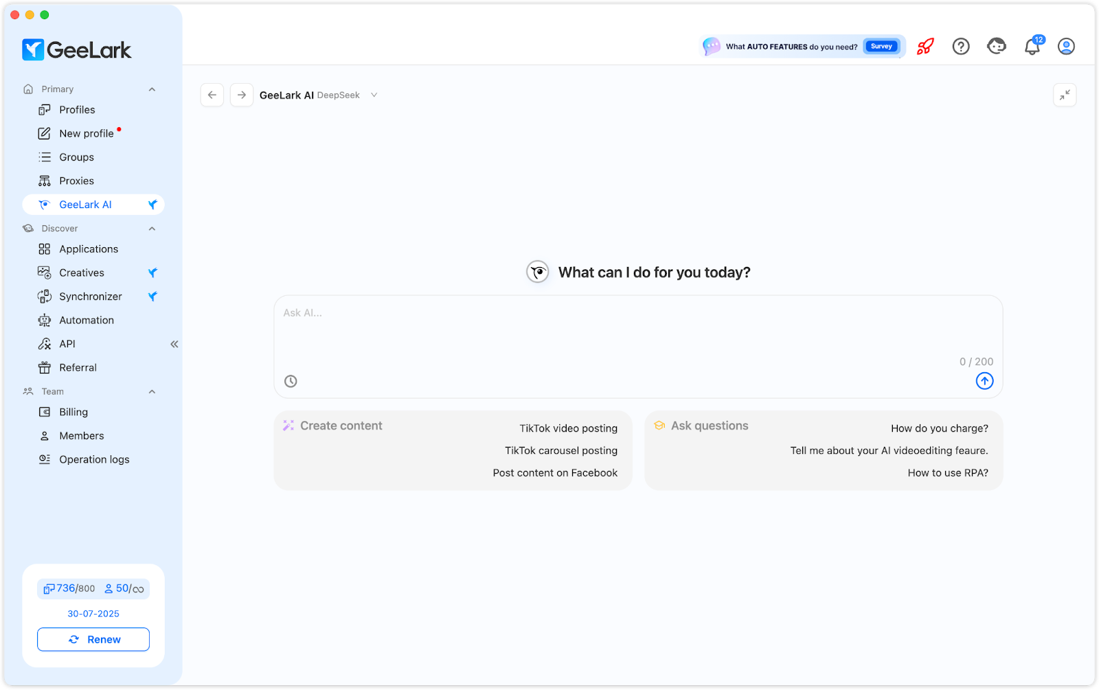 GeeLark AI — Set Up GonzoProxy in GeeLark