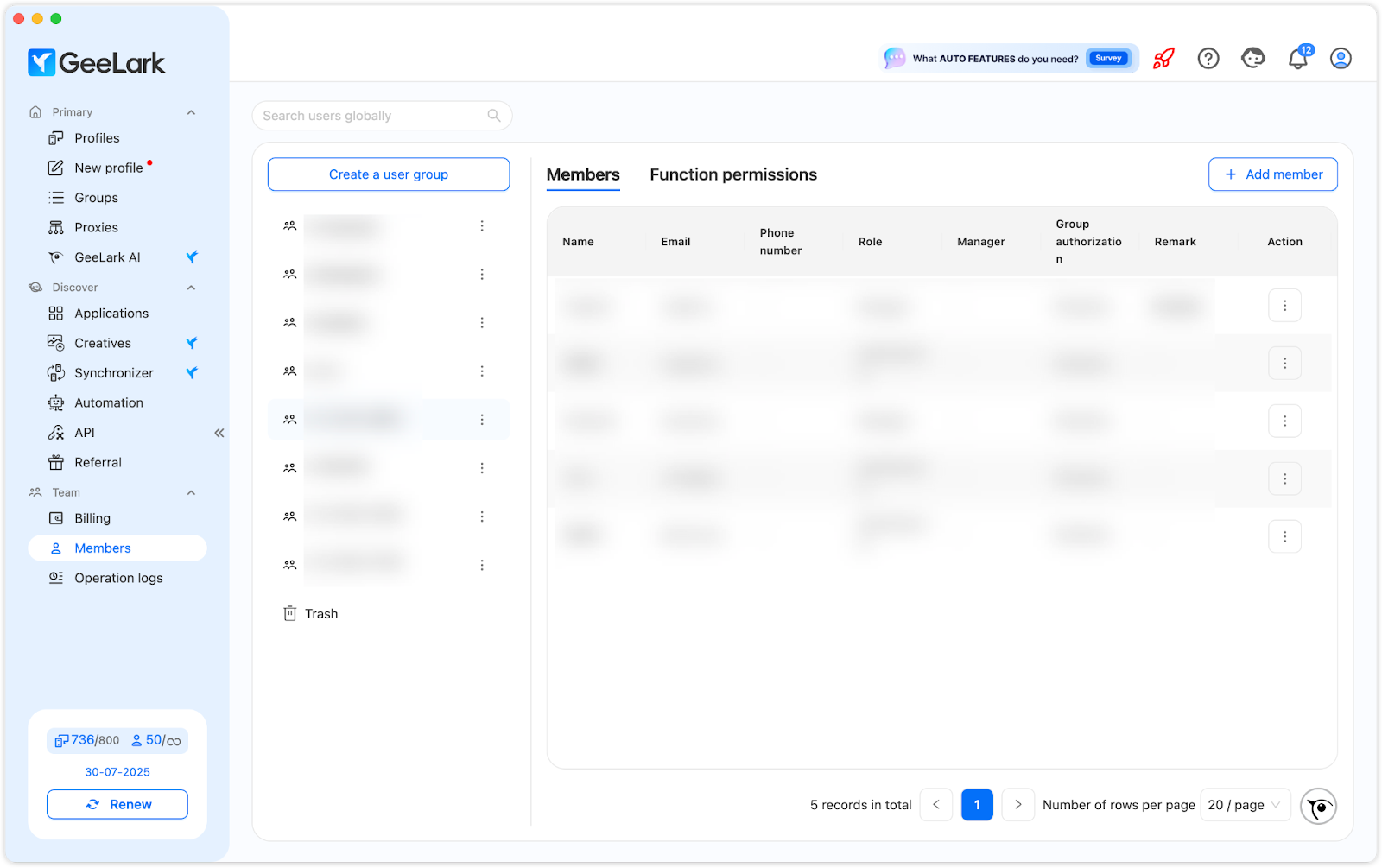 Team collaboration — Set Up GonzoProxy in GeeLark