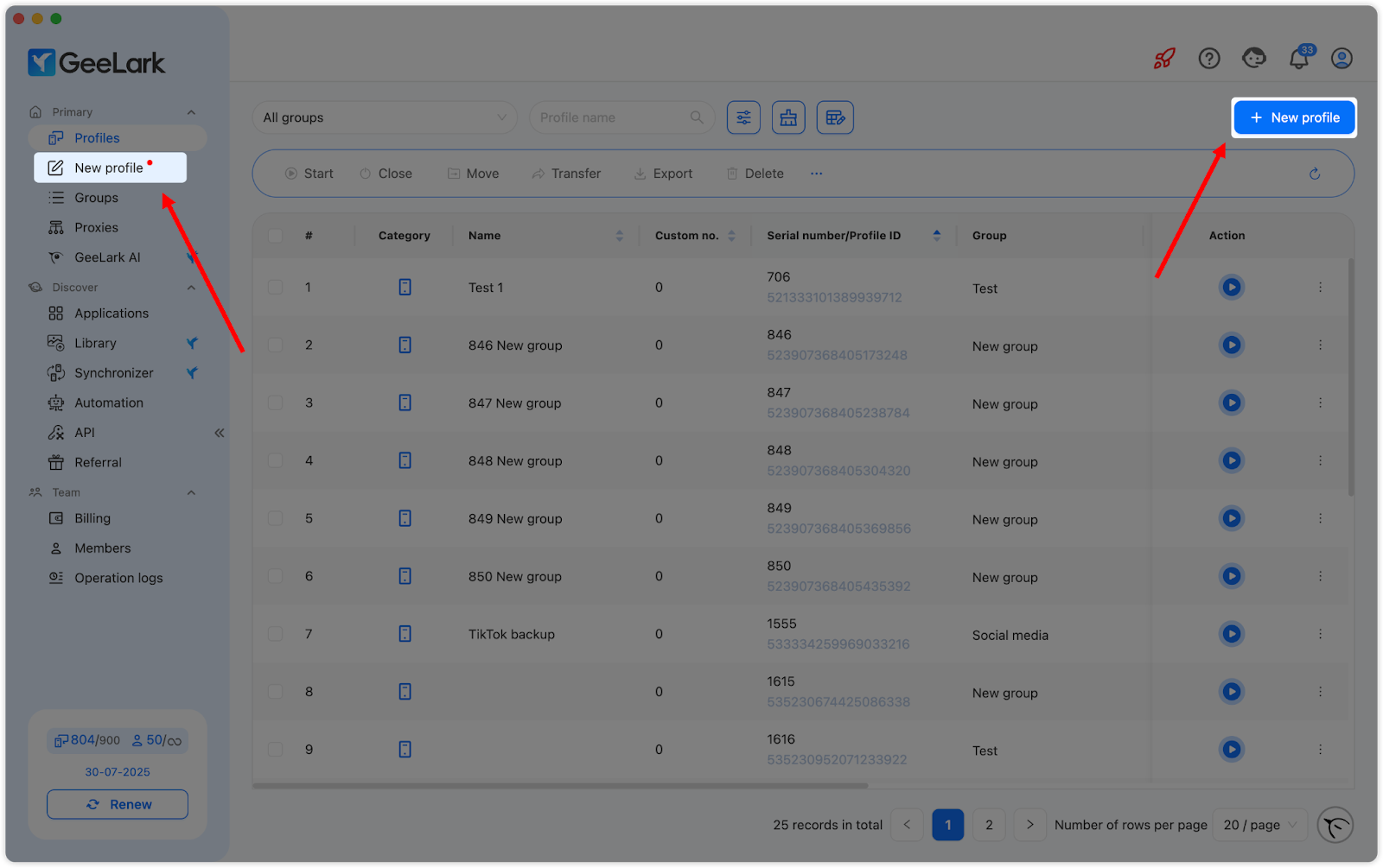 Setup in GeeLark — Set Up GonzoProxy in GeeLark