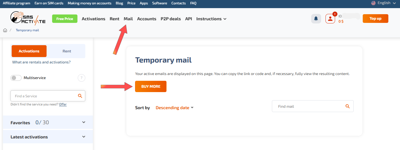 We bypass additional email moderation — Set Up GonzoProxy in SMS-Activate