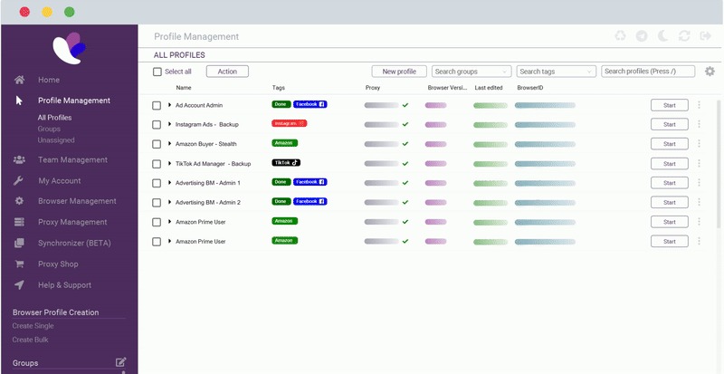 Stable isolated profiles — Set Up GonzoProxy in Incogniton